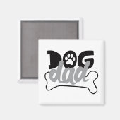 Hunde-Vater - Knochenzettel darüber, dass Hunde Fa Magnet (Vorderseite/Rückseite)