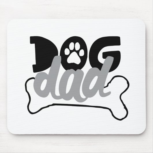 Hunde Vater Knochenzettel darüber, dass Hunde Fami Mousepad (Vorne)