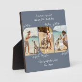 Hunde Vater lieben Wörter 3 Vertikale Fotolage Fotoplatte (Vorderseite)