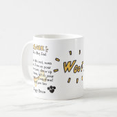 Hunde Vater Niedliche Tasse Personalisierte Gesche (Vorderseite Links)