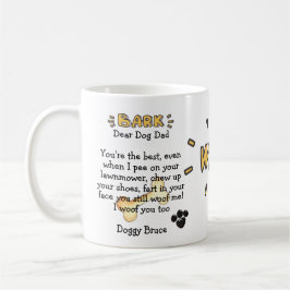 Hunde Vater Niedliche Tasse Personalisierte Gesche