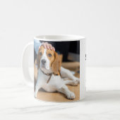 Hunde Vater Personalisiert Begleiter Foto Vatertag Kaffeetasse (Vorderseite Links)