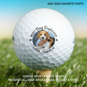 Hunde Vater Personalisiert Bester Vater je benutze Golfball