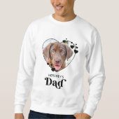 Hunde VATER Personalisiert Herzstück Hund Lover Fo Sweatshirt (Vorderseite)