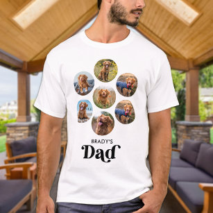 Hunde VATER Personalisiert Hund Lover Heimtier Fot T-Shirt