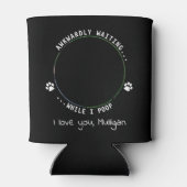 Hunde Vater Personalisiertes Haustier Foto Funny Dosenkühler (Rückseite)