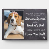 Hunde Vater Personalisiertes Haustier Foto Vaterta Fotoplatte (Vorderseite)