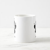 Hunde Vater Pfoten Drucken Personalisierter Name u Kaffeetasse (Mittel)