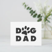Hunde-Vater Postkarte (Stehend Vorderseite)
