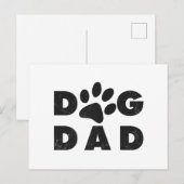 Hunde-Vater Postkarte (Vorne/Hinten)