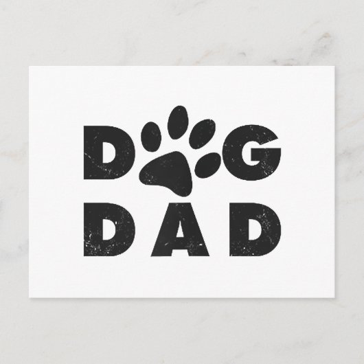 Hunde-Vater Postkarte (Vorderseite)