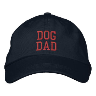 Hunde Vater roter Sondertext niedlich zeitgenössis Bestickte Baseballkappe