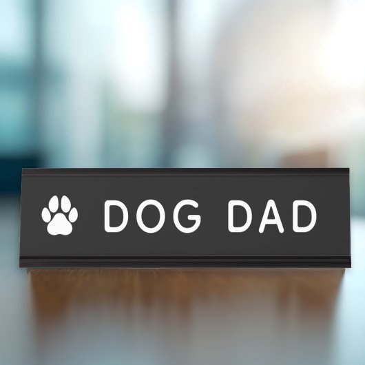 Hunde-Vater Schreibtischnamensplakette