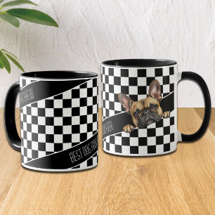Hunde-Vater Schwarz-weiße Franchise-Benutzerdefini Tasse