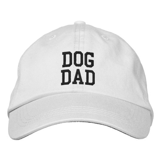 Hunde Vater Schwarzer Sondertext niedlich Moderner Bestickte Baseballkappe (Vorderseite)