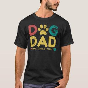 Hunde Vater Shirt/Fügen Sie Ihre Dog-Namen Person T-Shirt