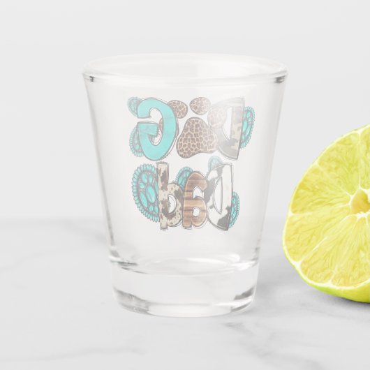 Hunde Vater Shotglas Schnapsglas (Rückseite)