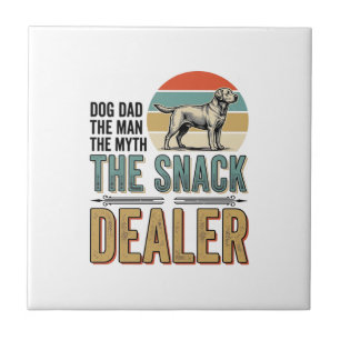 Hunde-Vater Snack-Händler Vintage Hunde-Liebhaber- Fliese