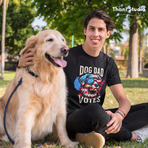 Hunde Vater stimmt Niedlich zur Sonntagswahl 2024  Tri-Blend Shirt