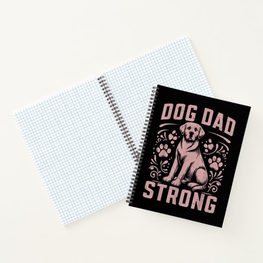 Hunde Vater Strong Dog Vater Notizblock (Innenseite)