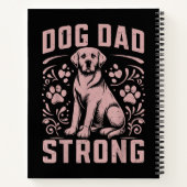 Hunde Vater Strong Dog Vater Notizblock (Rückseite)