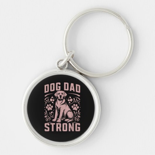 Hunde Vater Strong Dog Vater Schlüsselanhänger (Vorne)
