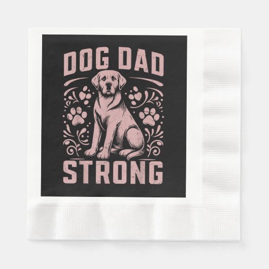 Hunde Vater Strong Dog Vater Serviette (Vorderseite)