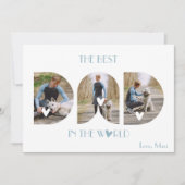 Hunde Vater Vatertag ab Foto Feiertagskarte (Vorderseite)