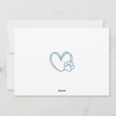 Hunde Vater Vatertag ab Foto Feiertagskarte (Rückseite)