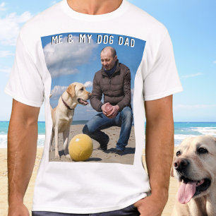 Hunde Vater Vatertag Custom Pet Foto T-Shirt