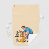 Hunde Vater Vatertag Golfhandtuch (Insitu)