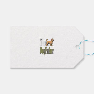 Hunde-Vater Vintage-Stich Hundeliebhaber-Design_1 Geschenkanhänger