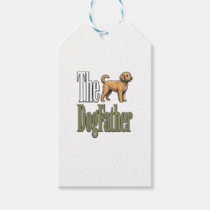 Hunde-Vater Vintage-Stich Hundeliebhaber-Design_1 Geschenkanhänger