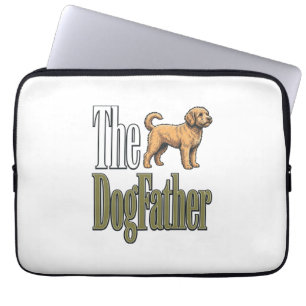 Hunde-Vater Vintage-Stich Hundeliebhaber-Design_1 Laptopschutzhülle