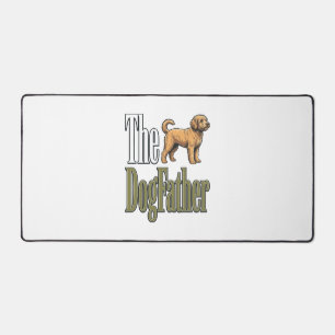 Hunde-Vater Vintage-Stich Hundeliebhaber-Design_1 Schreibtischunterlage