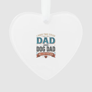 Hunde-Vater Vintage-Stich-T-Shirt-Design_1 Ornament