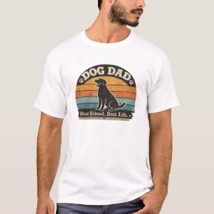 Hunde-Vater Vintage T-Shirt Bester Freund, Beste