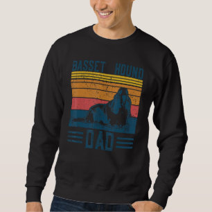 Hunde Vater - Vintager Basset Hound Vater Sweatshirt