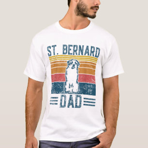 Hunde Vater - Vintager St. Bernard Vater T-Shirt