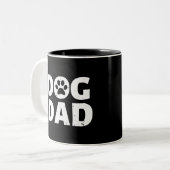Hunde-Vater Zweifarbige Tasse (Vorderseite Links)