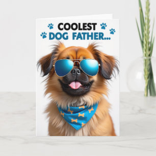 Hunde-Vatertagskarte mit Sonnenbrille Karte