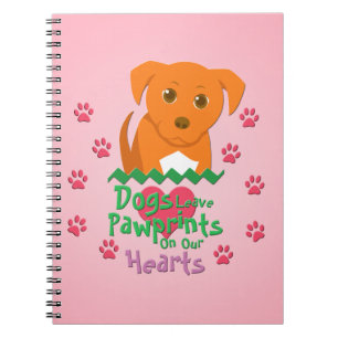 Hunde Verlass Pawprints Notizblock