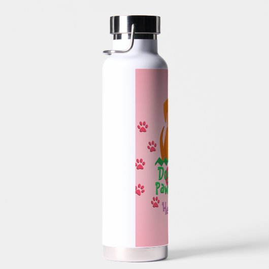 Hunde Verlass Pawprints Trinkflasche (Rechts)