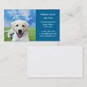 Hunde verlassen Tatzendrucke auf Ihrem Herzen Visitenkarte (Vorne/Hinten)