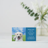 Hunde verlassen Tatzendrucke auf Ihrem Herzen Visitenkarte (Stehend Vorderseite)