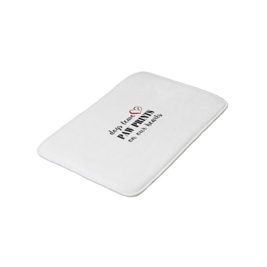 Hunde verlassen Tatzendrucke Matte (Schrägansicht)