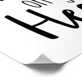 Hunde Verließ Paw Prints auf Ihrem Herzplakat Poster (Ecke)