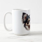 Hunde Verließ Paw Prints auf unseren Herzen Chihua Kaffeetasse (Links)