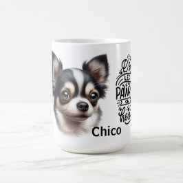Hunde Verließ Paw Prints auf unseren Herzen Chihua Kaffeetasse