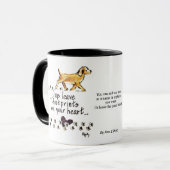 Hunde Verließ Pawprints auf unserer Herz-Tasse Tasse (Vorderseite Links)